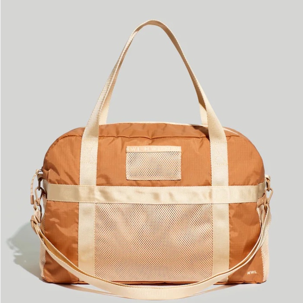 Madewell Tan and Cream Travel Bag